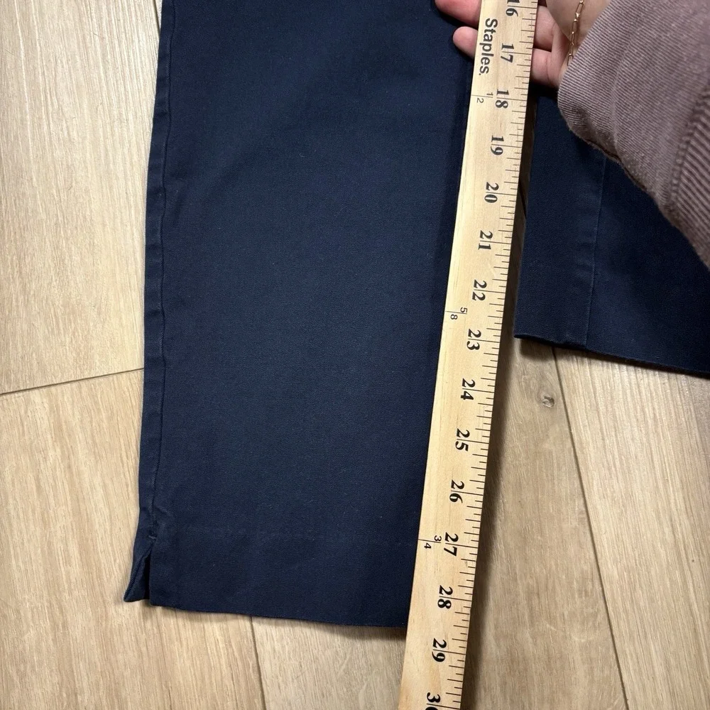 Soft Surroundings Pants TM Navy Blue Pull On Stretch Comfort Lounge Straight Leg - Picture 5 of 9